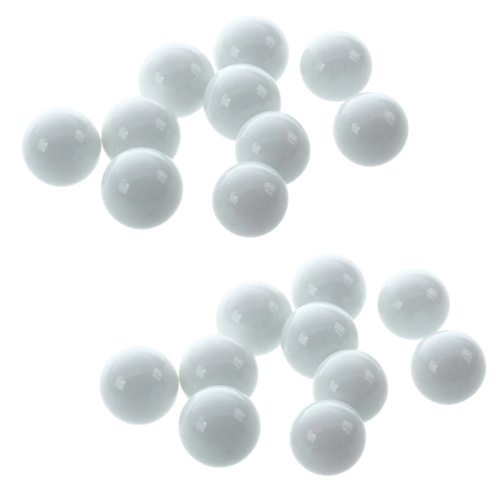 20 Pcs Marbles 16mm glass marbles Knicker glass balls decoration color nuggets toy white