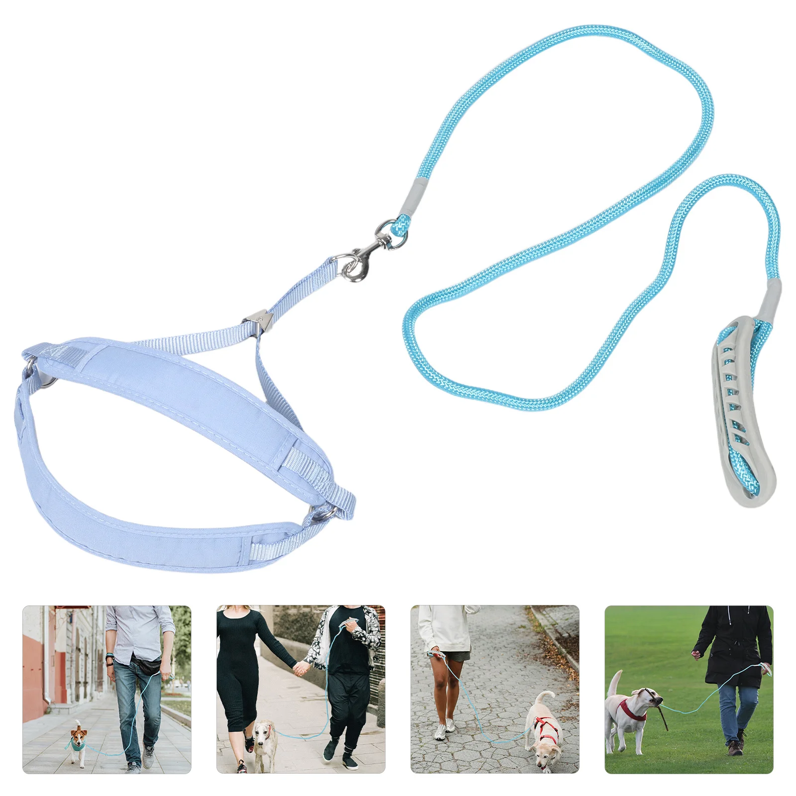 

Pet Traction Rope Small Dog Breathable Chest Harness Adjustable Strap Walking Running Training Leash Puppy Lead