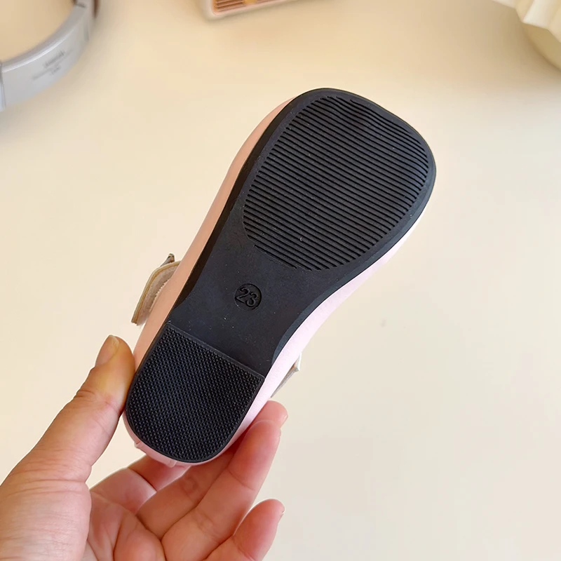 ربيع الخريف الأطفال أطفال القوس الأميرة أحذية طفل الفتيات أحذية من الجلد عدم الانزلاق لينة وحيد مريحة الأطفال حذاء كاجوال