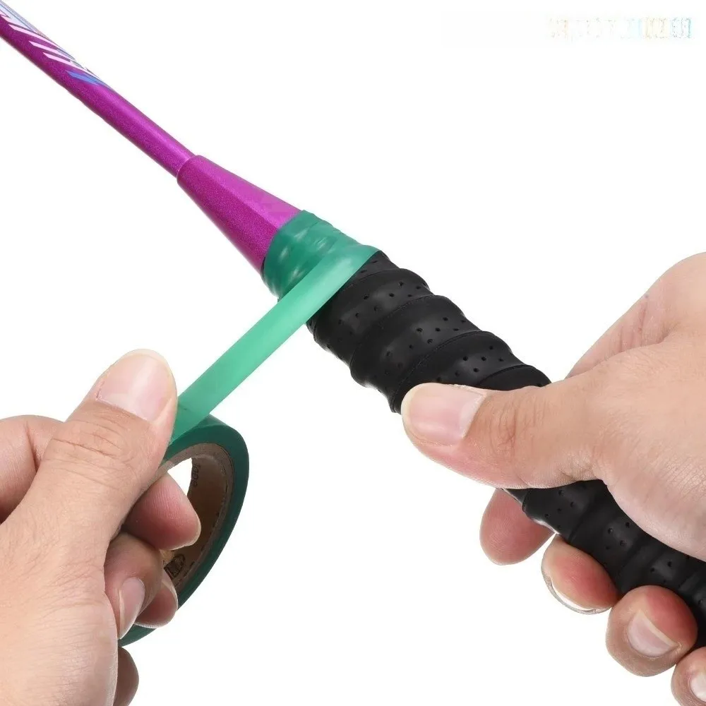 PVC Tennis Racket Grip Tape Sweat Absorbing Flexible Badminton Racket Grip Tape Easy Tear Sealing Tape Anti-Slip Overgrip Tape