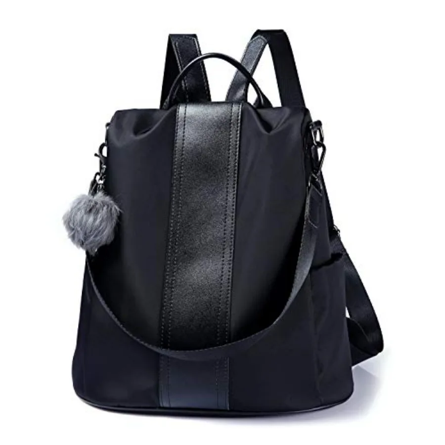 

Women Backpack Purse Waterproof Nylon Anti-theft Rucksack Lightweight Shoulder Bag