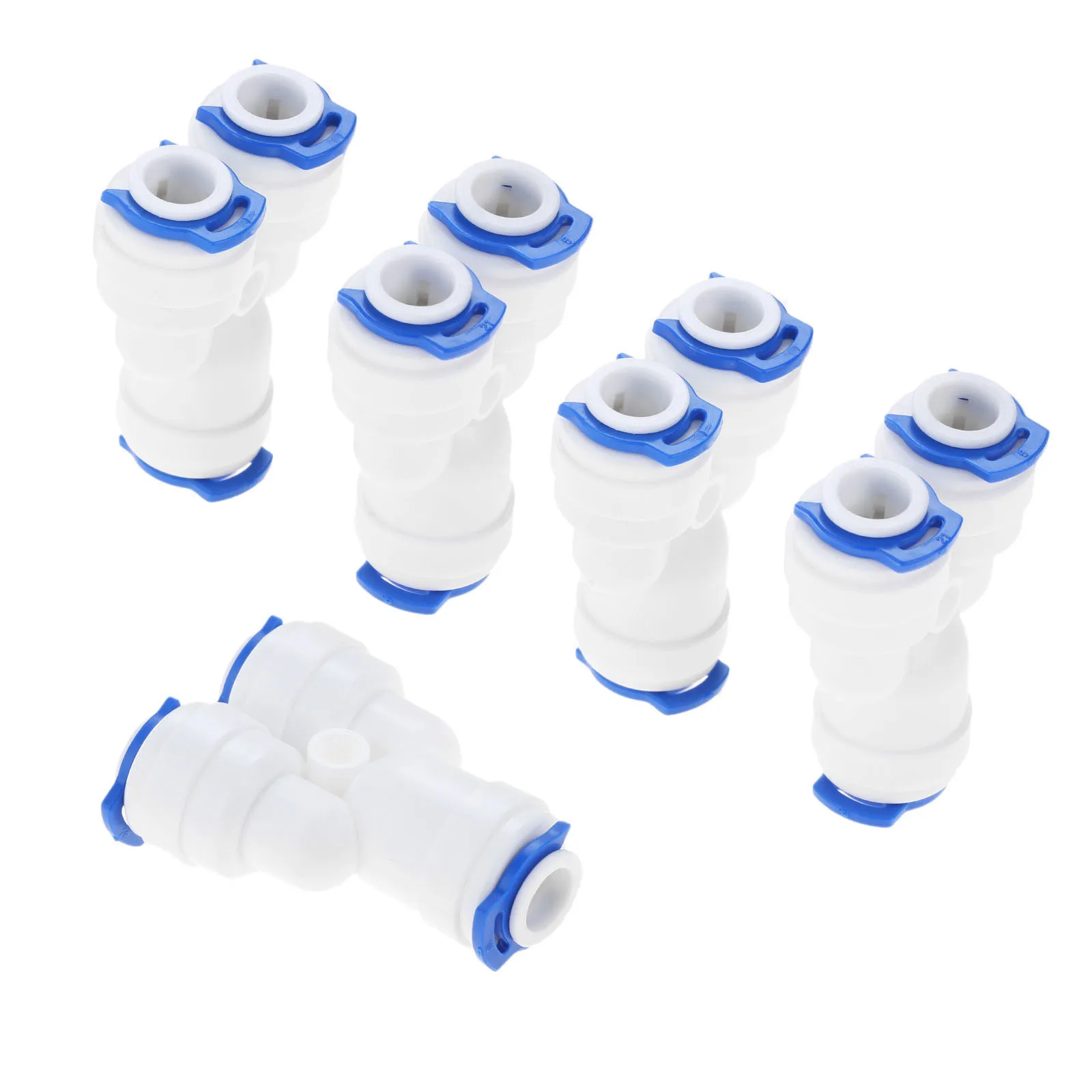 

5Pcs Reverse Osmosis System Y Fitting Quick Coupling Equal 3 Way 1/4" 6.35mm OD RO Water Hose Tube Plastic Coupling Connector