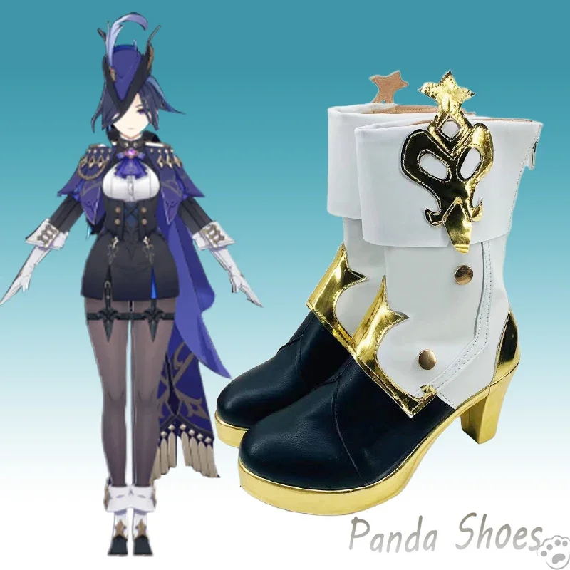 

Genshinimpact Clorinde обувь для косплея аниме игра Cos длинные сапоги комиксов Clorinde косплей костюм реквизит обувь для вечеринки на Хэллоуин