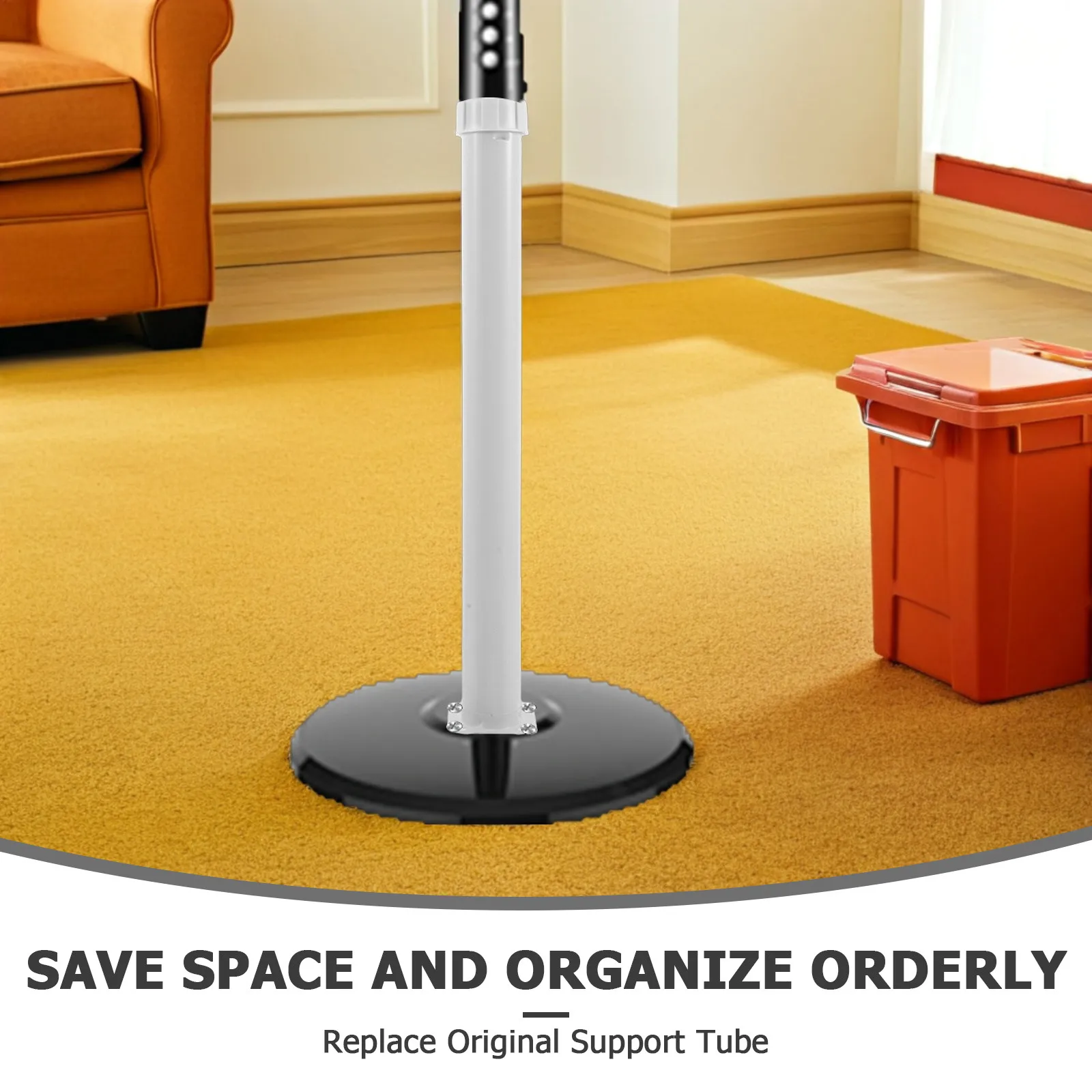 Standing Fan Support Pole, 41-61cm Adjustable Electric Fan Standing Pole Replacement For Pedestal Support Rod Extender