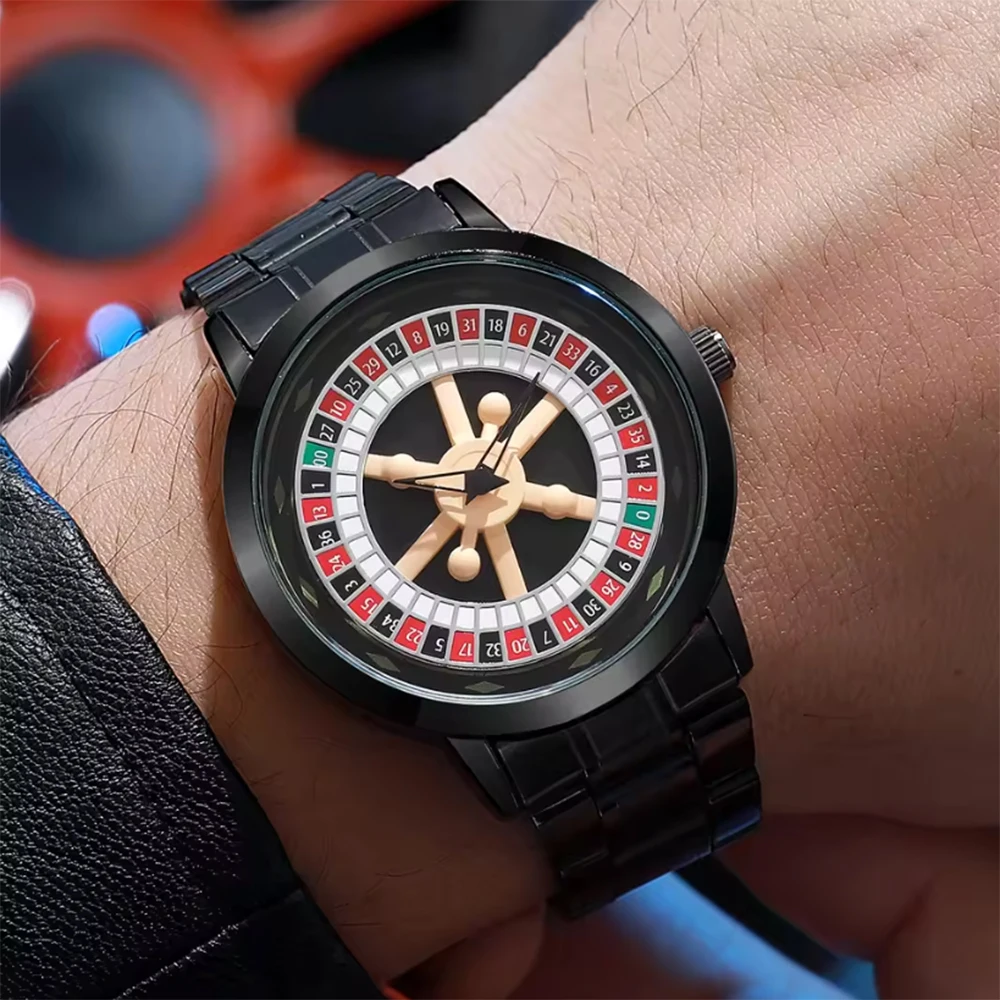 최고급 명품 남성용 시계 스테인리스 스틸 합금 시계 남성용 도박 시계 쿼츠 시계