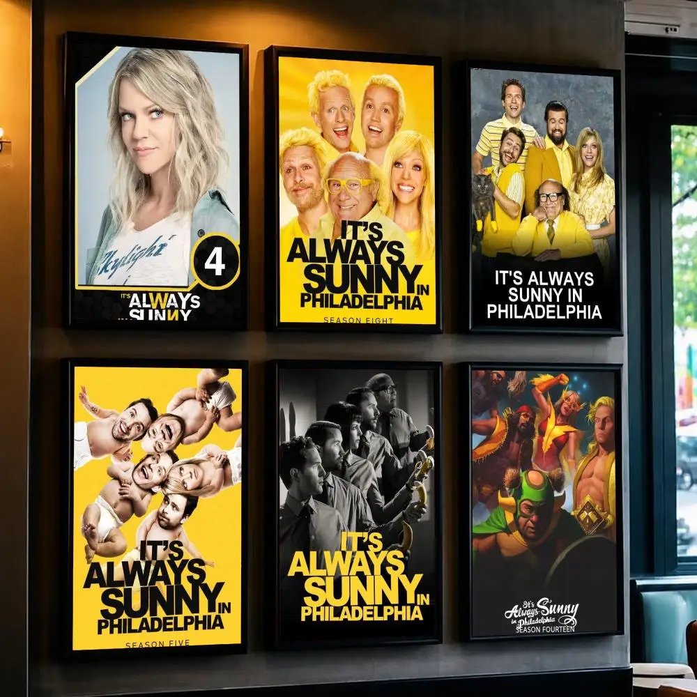 tv series I-Its Always Sunny in Philadelphia-A Poster Removable Wall Sticker for Home Cafe Bar Office Interior Decor