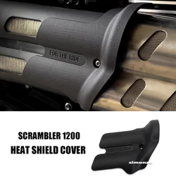 Motorcycle Accessories Exhaust Pipe Protector Guard Heat Shield Cover Anti-scalding Cover For Scrambler 1200