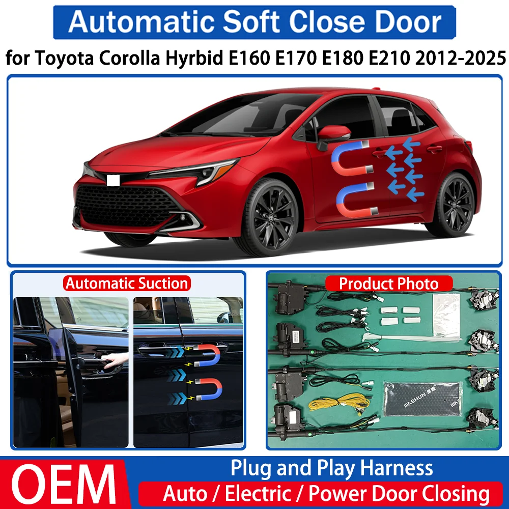 for Toyota Corolla Hyrbid E160 E170 E180 E210 2012-2025 Car Automatic Soft Close Door Electric Suction Auto Power Closing System