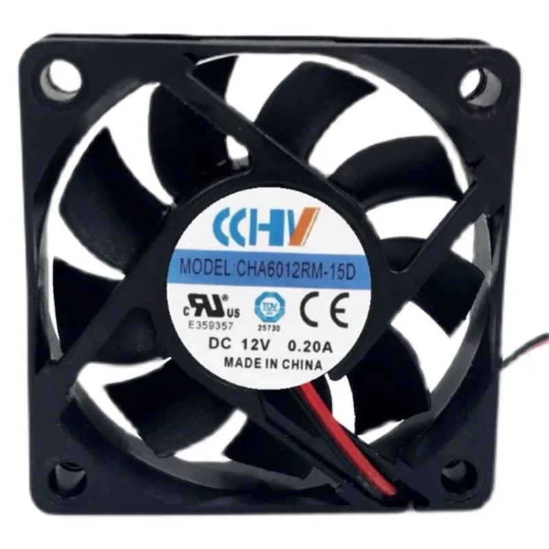 New Cooler Fan for CHA6012RM-15D 6015 12V 0.20A Chassis Power Cooling Fan 60 *60 * 15MM
