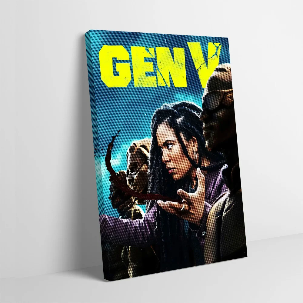 ملصق Gen V مطبوع قابل للتخصيص على القماش هدية فنية لتزيين الغرفة والديكور الداخلي واللوحات الزخرفية