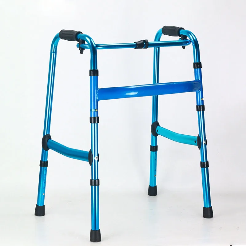 

Walker Height Adjustable Collapsible Strong Load Bearing Convenient Aluminum Alloy Rehabilitation Training Equipment Crutches