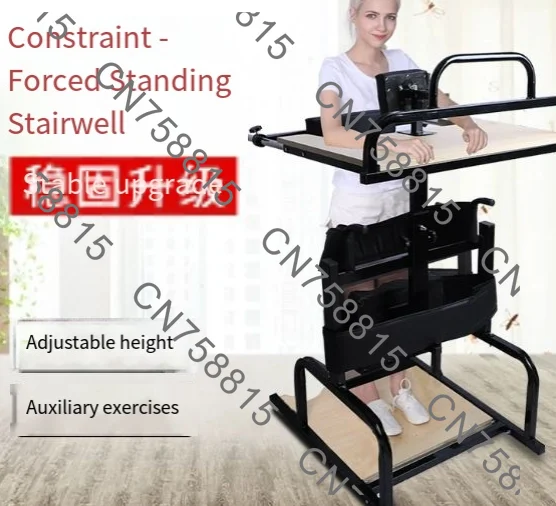 Stroke hemiplegia leg multi-functional training equipment, home rehabilitation equipment, lower limb standing bed