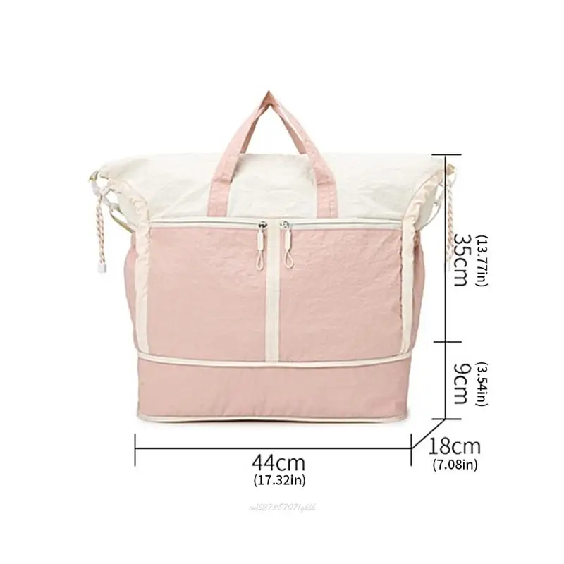 X5XA حقيبة اللياقة البدنية حقيبة السفر بين عشية وضحاها حقيبة الصالة الرياضية حقيبة عطلة نهاية الأسبوع مع فصل الجاف والرطب حقيبة #6