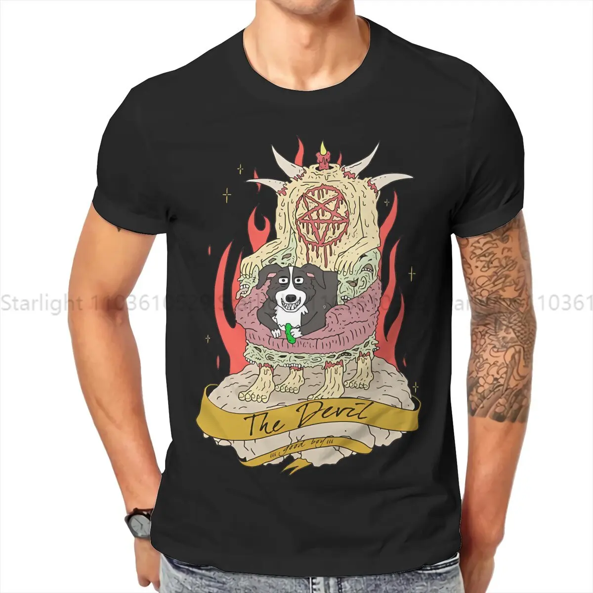 Mr Pickles Creative TShirt for Men BAD BOY Round Collar T Shirt Distinctive Gift OutdoorWear