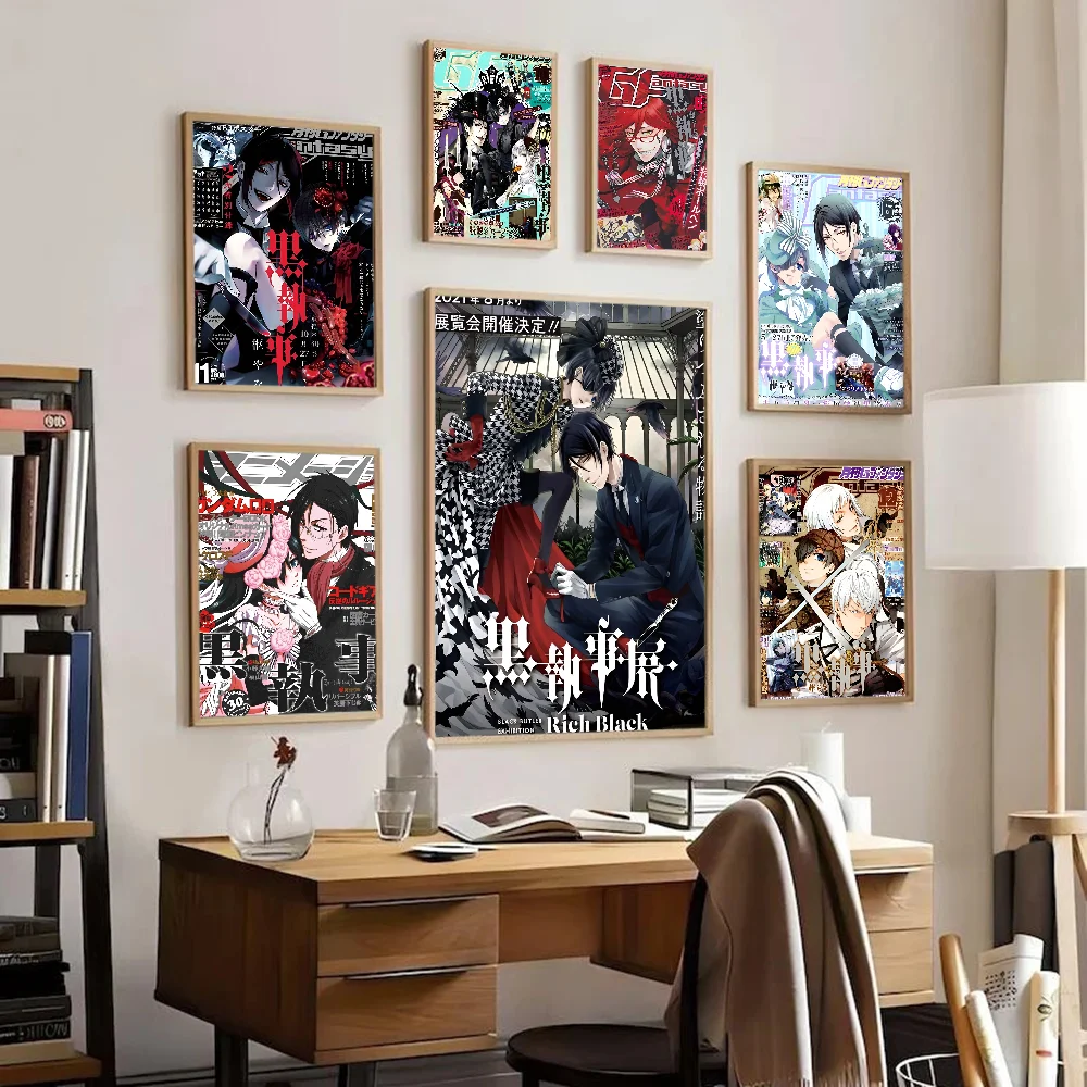 

1PC Black Butler Classic Movie Posters HD Quality Poster Wall Art Painting Study Nordic Home Decor