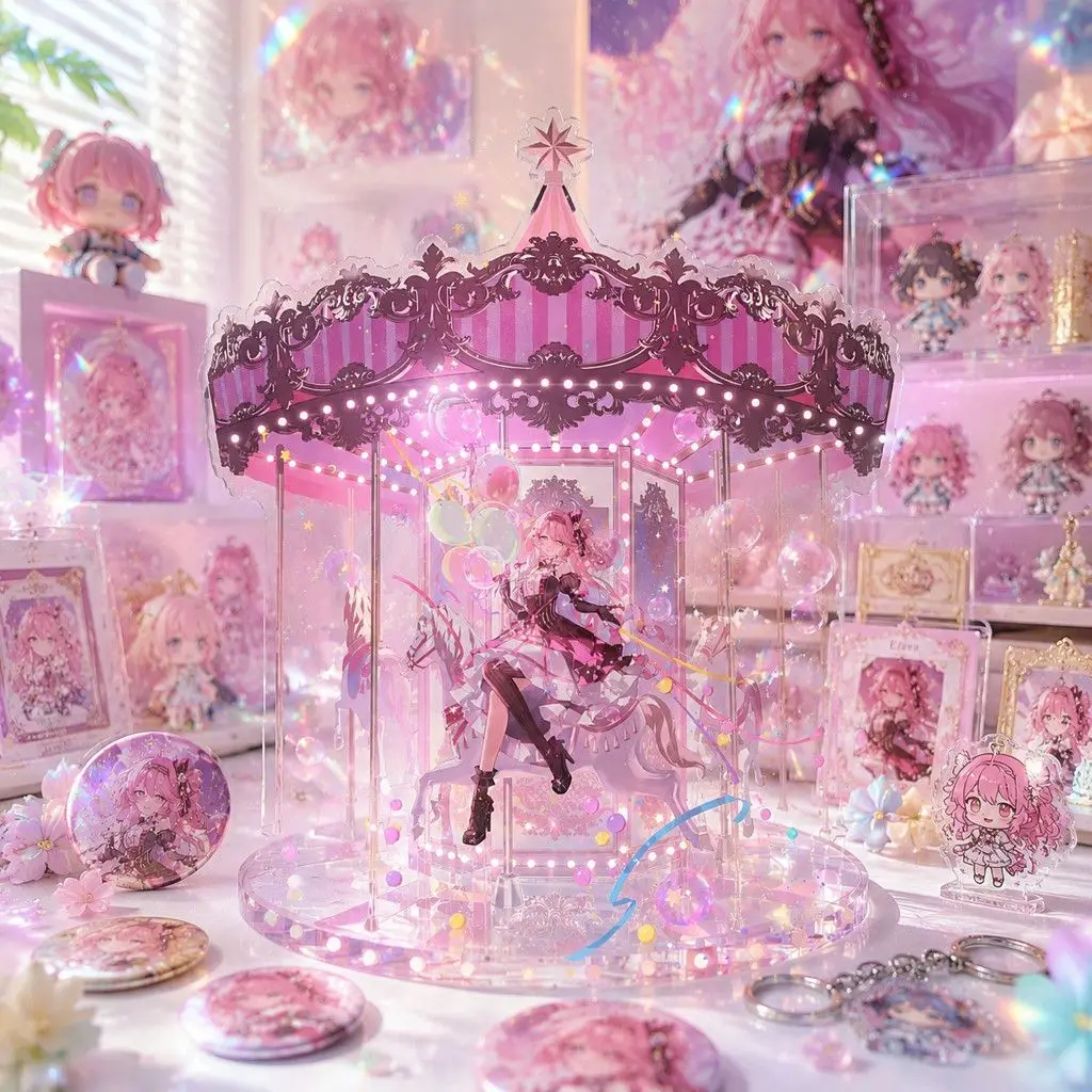 Japanese Anime Wuthering Waves Denia Acrylic Double-Sided Stand Figure Model Plate Cosplay Collection Desktop Decor Gifts RS