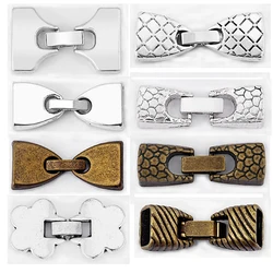 2Sets Flat Snap Clasp connector For Flat Leather diy Bracelet necklace jewelry Making Findings accessories