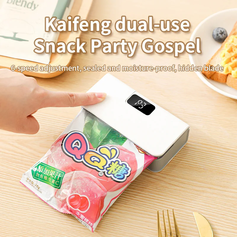 ميديا فراغ السدادة USB قابلة للشحن الحرارة السدادة حقيبة التخزين حزمة بلاستيكية جهاز غلق أكياس الطعام كليب حقيبة يده الغذاء سدادة حرارية جديد