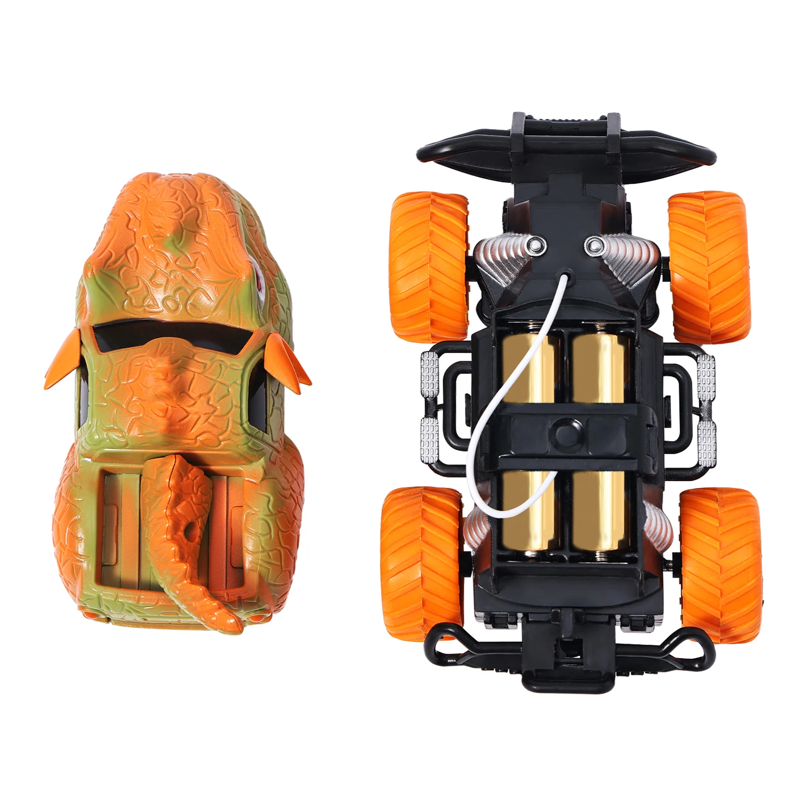 Voiture jouet pour enfants avec télécommande, voiture de conduite à 4 roues en forme de dinosaure, cadeaux idéaux pour les enfants