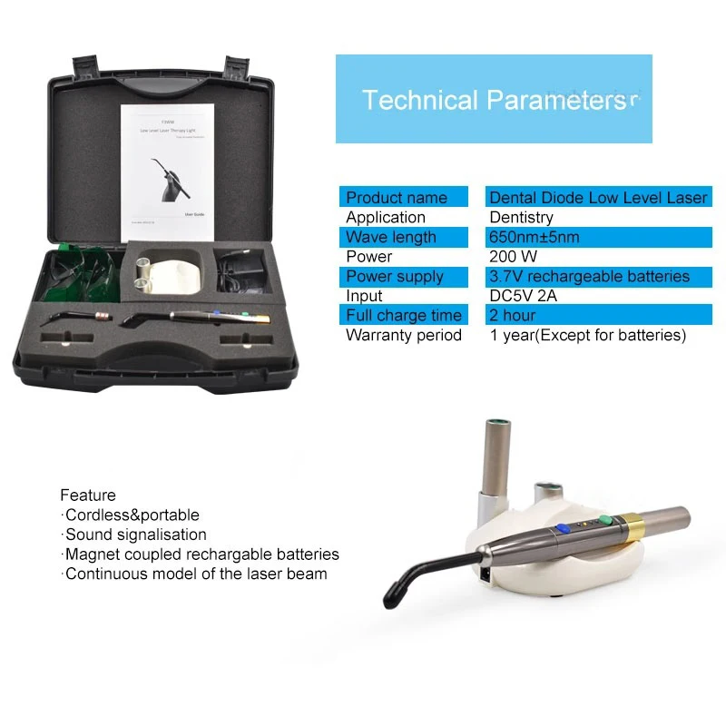 Portable Dental Diode Laser Low Level Laser Therapy Device Oral Soft Tissue Laser Pen for Gingival Whitening F3WW