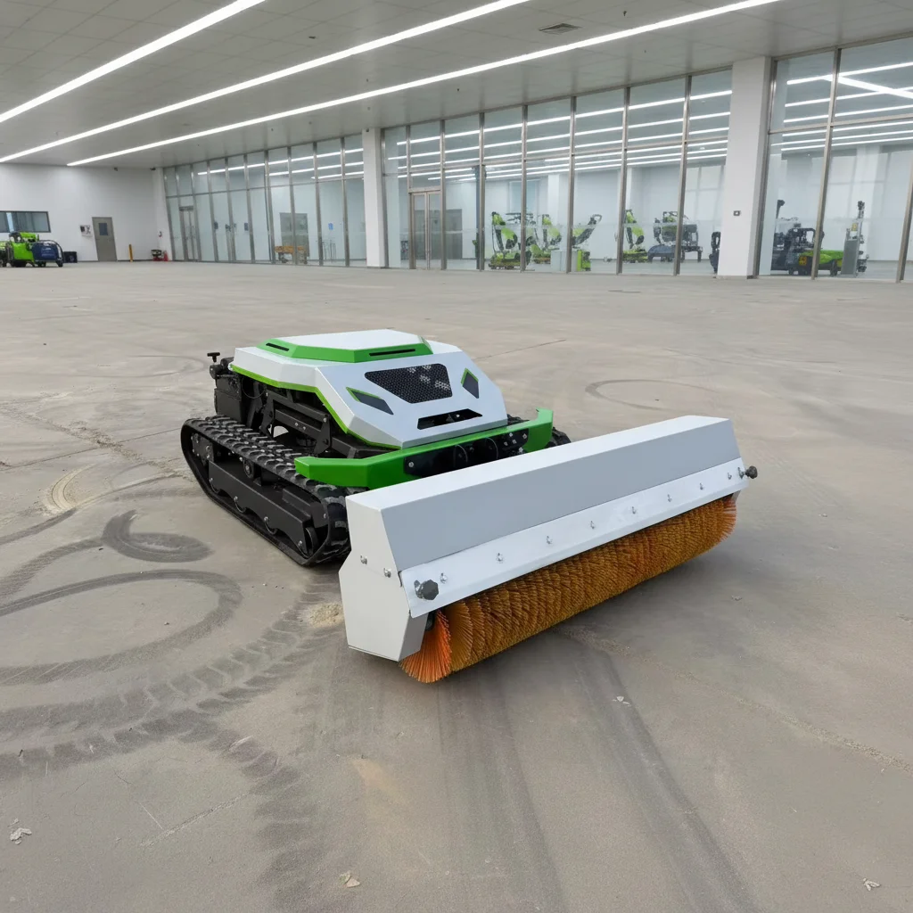 

Automatic Path Planning Crawler Lawn Mower Battery Remote Control Obstacle Detection Garden Snow Sweeping Function