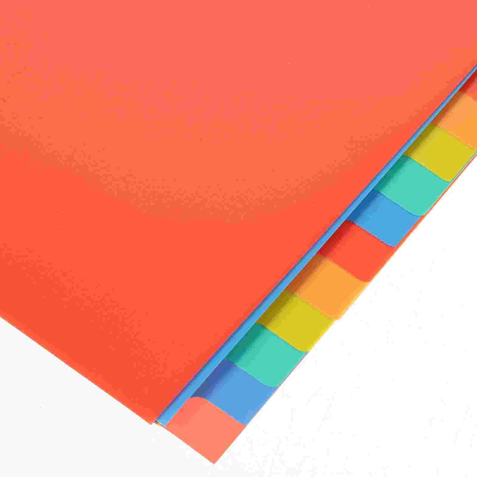 31 Sheets Dividers Binder with Tabs A4 Page Labels Colored Folders Notebook Supplies Parts Partition Plate Travel