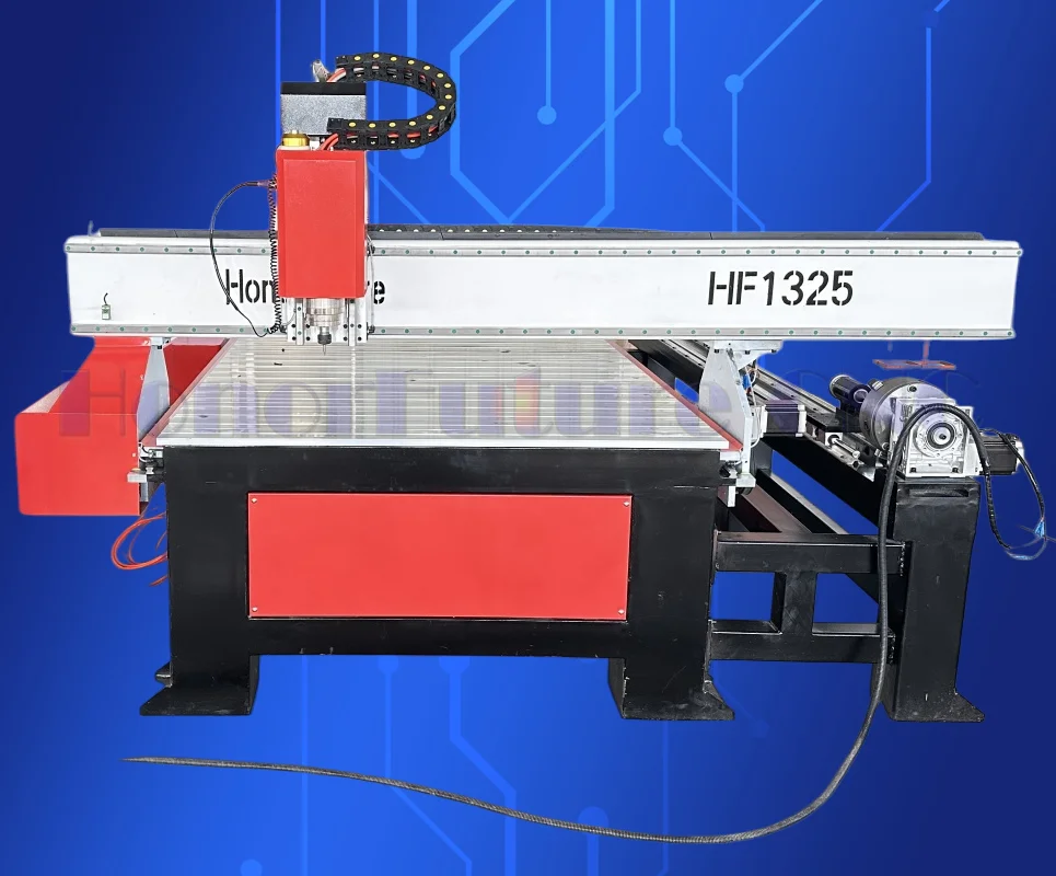 Rotary Axis 1325 CNC Router Machine with Rotary Device For Advertising Industry
