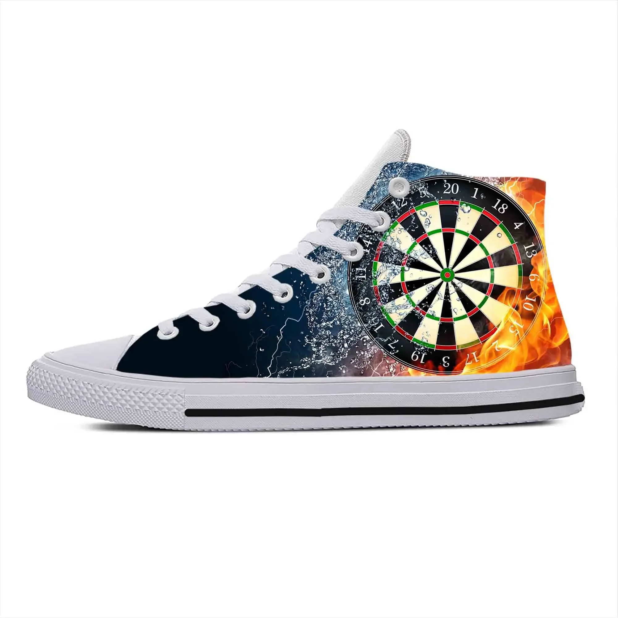 Game Sport Darts Dartboard Dart board Target Cool Casual Cloth Shoes High Top Comfortable Breathable 3D Print Men Women Sneakers