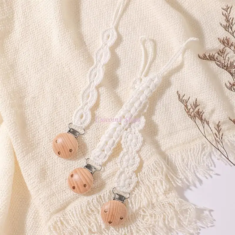 Y1UB الطفل هوة كليب الرضع الوليد الدمية سلسلة مصاصة حزام سلسلة كليب الطفل هوة حامل كليب المنسوجة سلسلة مهديء #1