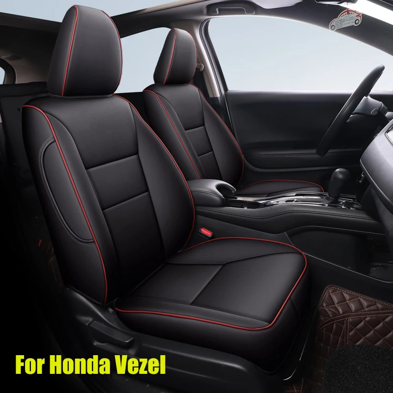 Car Special Seat Cover For Honda Vezel XR-V HRV 2014-2022 Custom Protector Seat Cushion Waterproof Leather Interior Accessories
