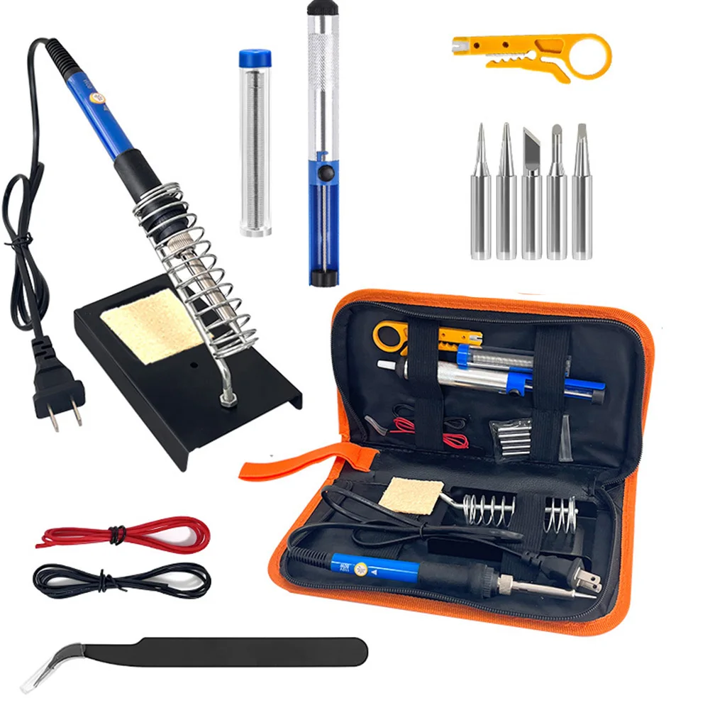 Home Projects 220mm 8.66in Adjustable Temperature Comprehensive Accessory Set 15-Piece Set Heat-Protection Pad