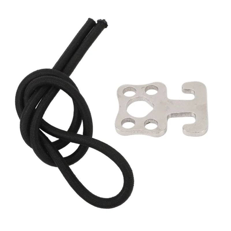 Crochet de fixation latérale pour plongée, en acier inoxydable 316, multifonctionnel, attache élastique pour accessoires de plongée sous-marine