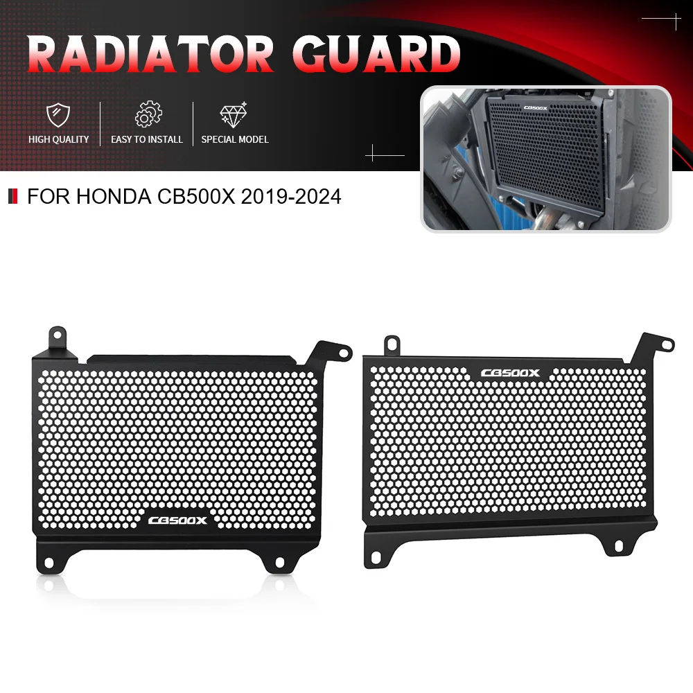 

For HONDA CB500X 2019 2020 2021 2022 2023 2024 CB-500X CB 500X Radiator Grille Guard Cover Protector Oil Cooler Protection Mes