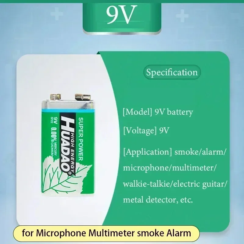 Brand New High Quality 6-20 Disposable Alkaline Batteries, Multimeter, Siren, Microphone, 6F22, 9 V, 9 Vr