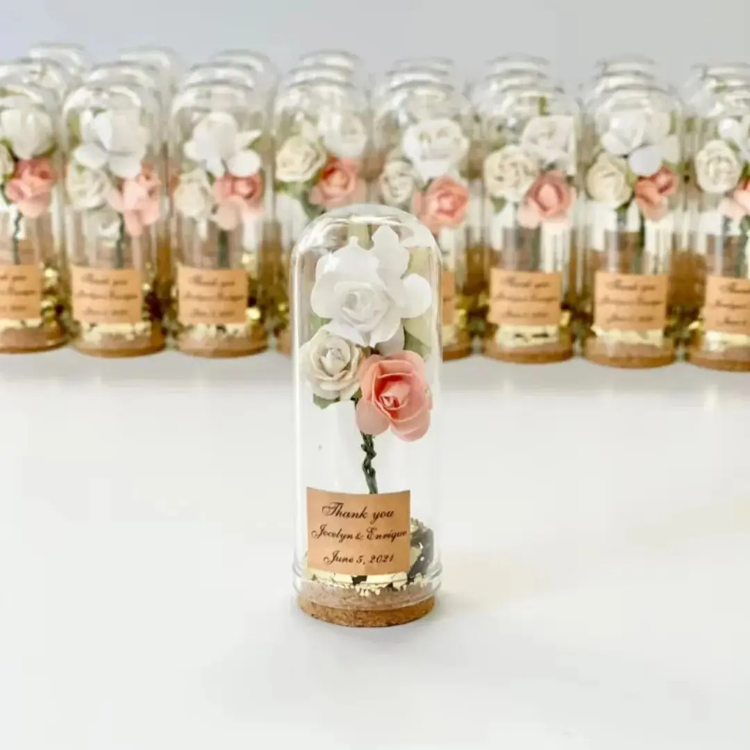 10 pcs Wedding favors for guests, Wedding favors, Glass dome, Cloche dome, Custom favors, Beauty and the Beast Baby Shower