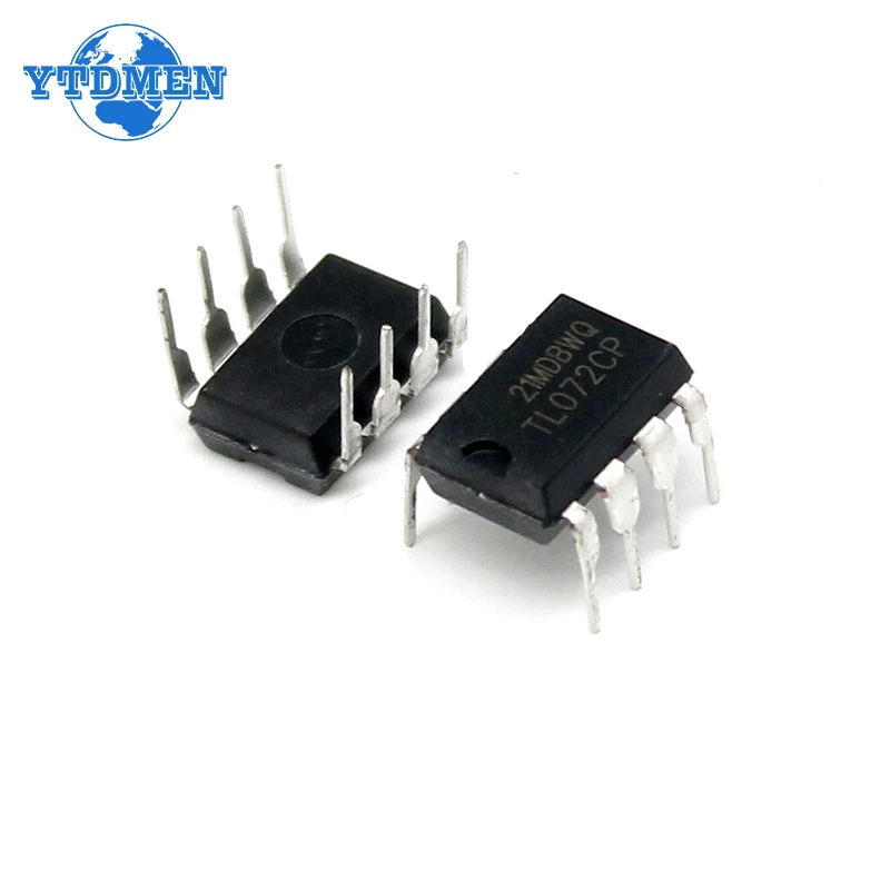 10PCS TL072 DIP8 Amplifier Set Low Noise FET Input Operational Amplifiers DIP-8 Integrated Circuit Electronic Component