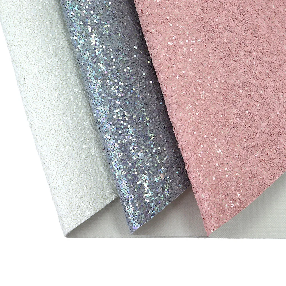 30x134cm rotolo di ecopelle in tessuto glitterato verde menta per fiocchi cucito decorazione fai da te AY089