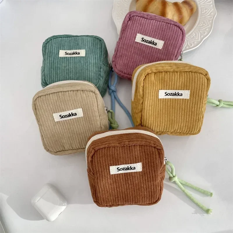 Women Mini Makeup Handbags Wallet Pouch Bags Organizer Kawaii Travel Small Cosmetic Lipstick Earphone Storage Bag Purse