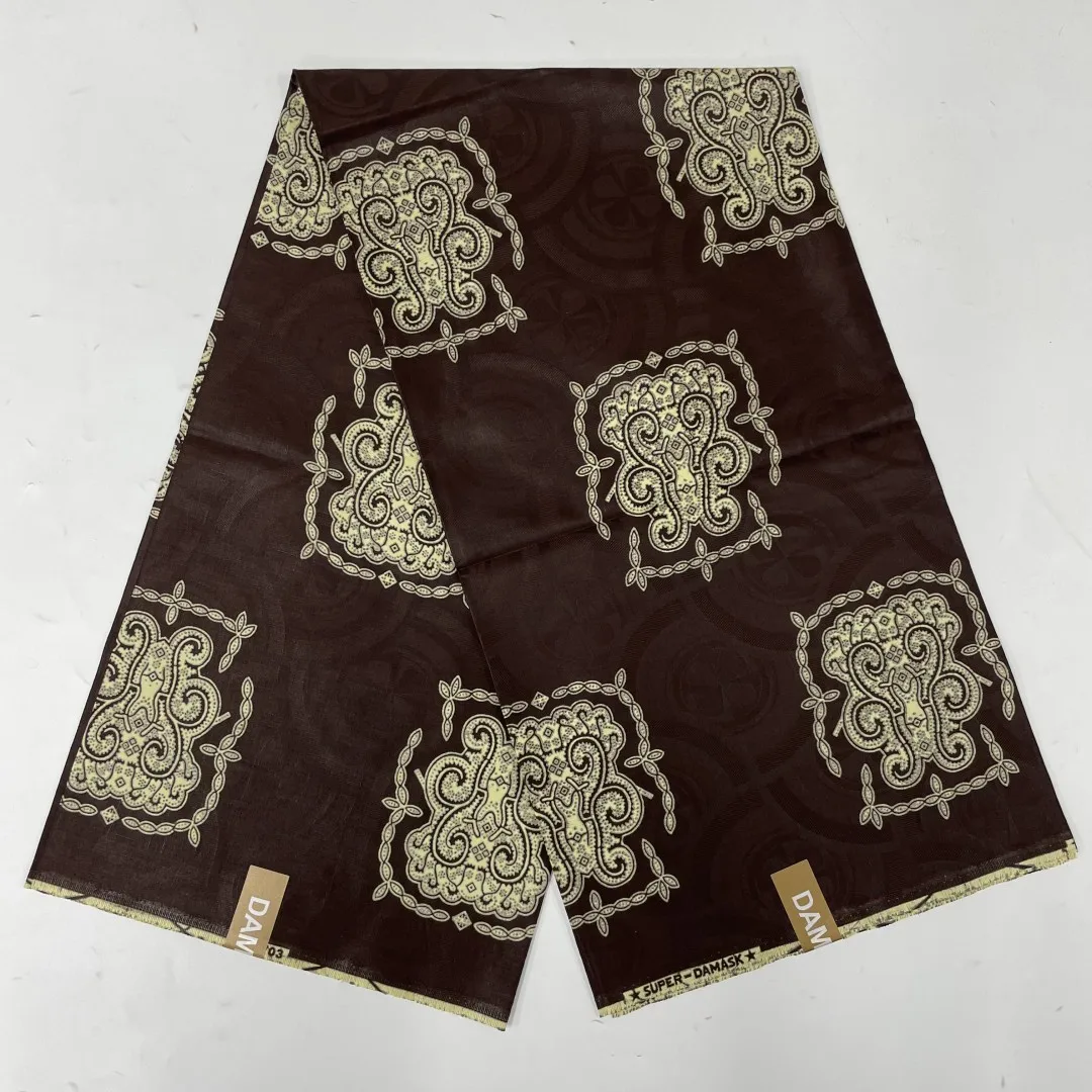 Tissu Batik Africain Authentique pour Robe, en Coton Imprimé, Bazin d\'Ankara, de Haute Qualité, de Hollande, 6 Mètres, Nouvelle Collection