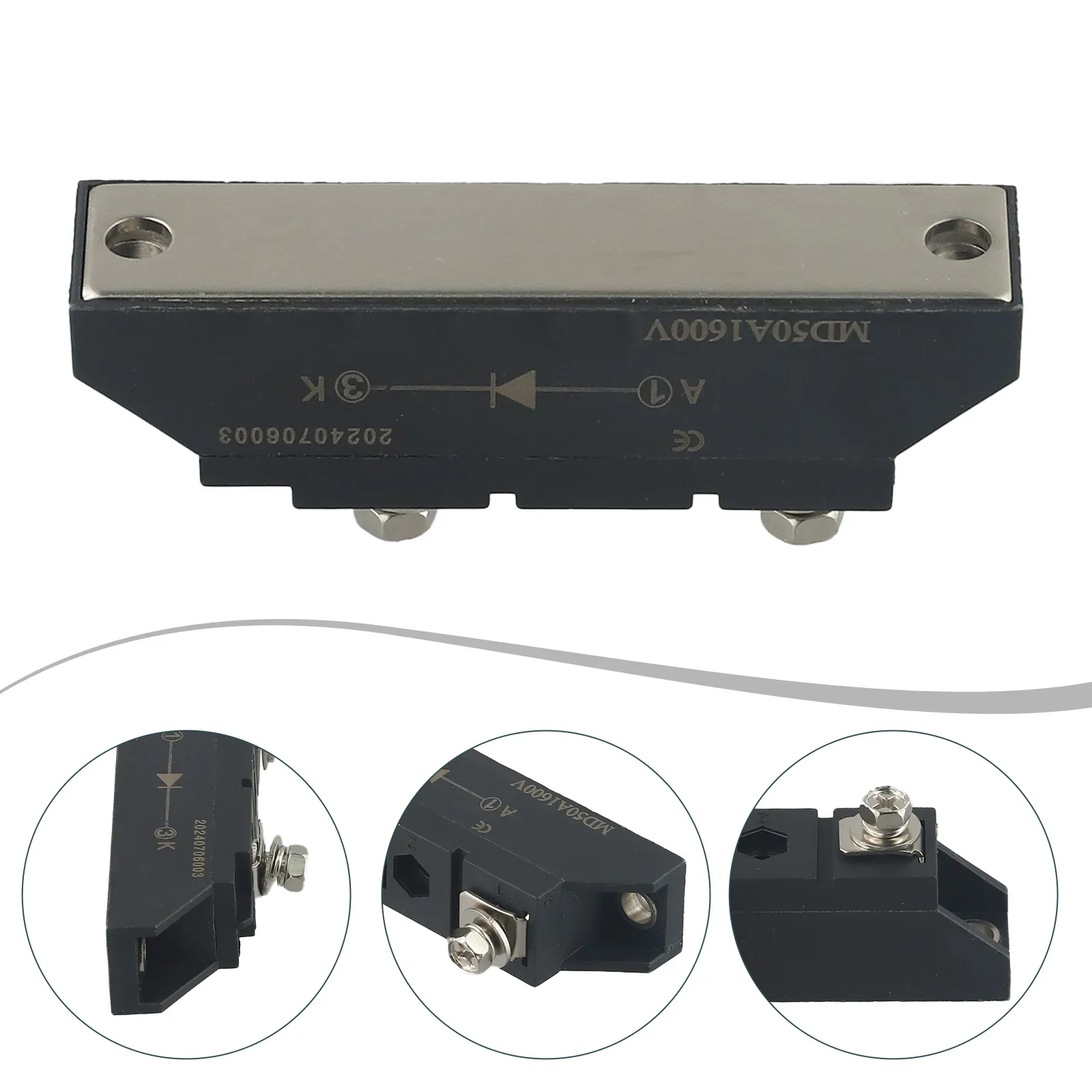 MD50A1600V Solar Diodes Rectifier Diodes With Heat Sink For Solar And Auto Panel  For Test Measurement Tool Accessory