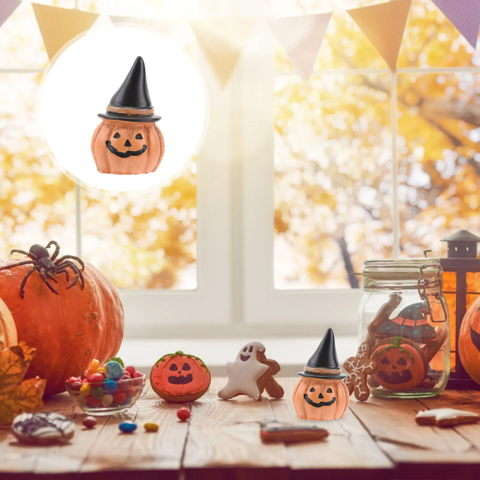 

Cutting Machine Pumpkin Ornaments Micro Landscape for Garden Decor Mini Microlandschaft