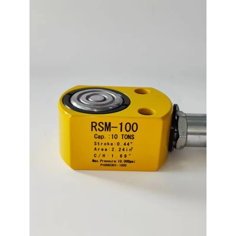 Hurtowe, wielofunkcyjne, wytrzymałe, jednostronnego działania, ultracienkie cylindry hydrauliczne RSM-50, skok 6 mm, udźwig 5T.