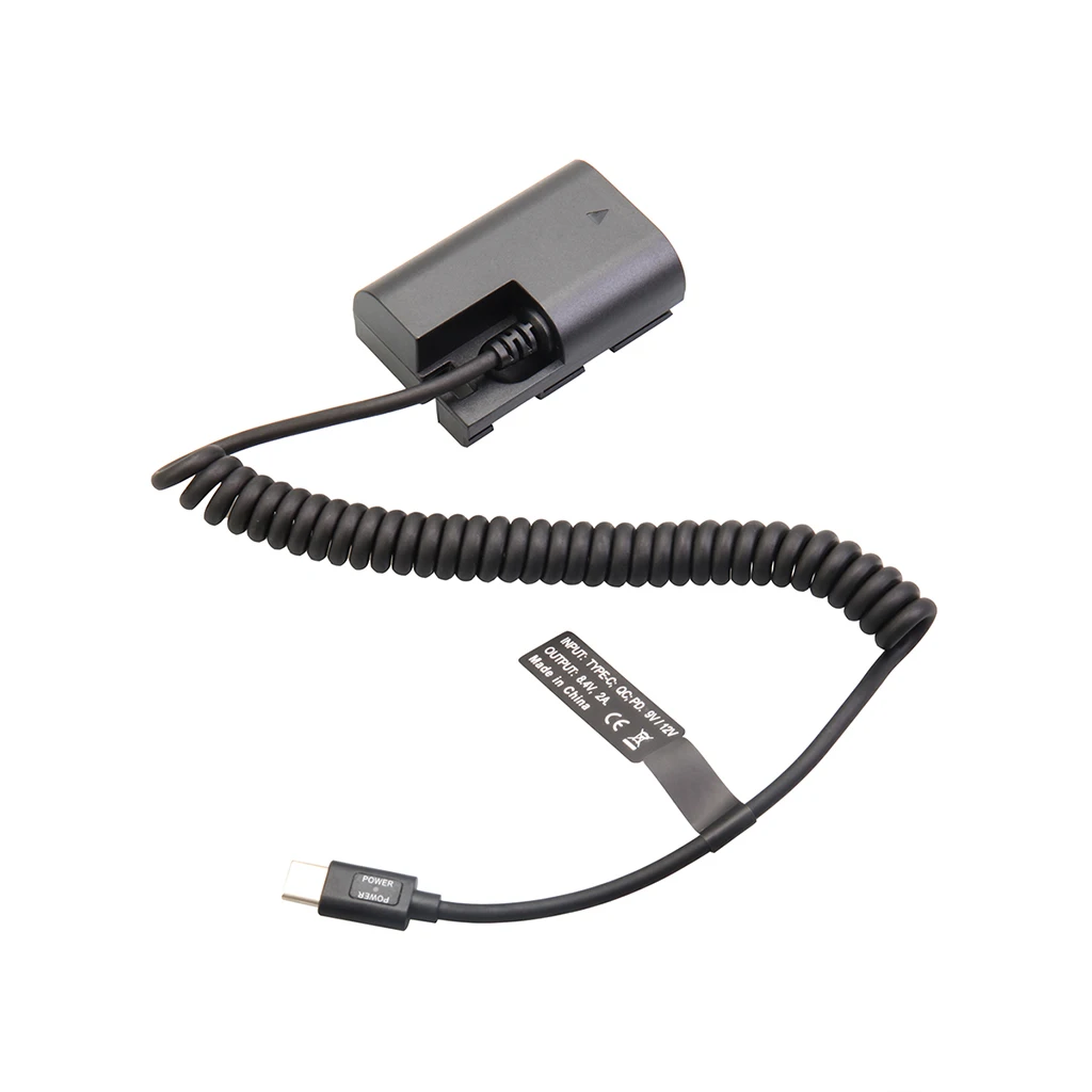 Typ-C PD Dummy-Akku-Kit für Fujifilm Canon Nikon Sony Panasonic, 9V Powerbank zu 7,4-8,4V für Akkuanzeige – Detail 9