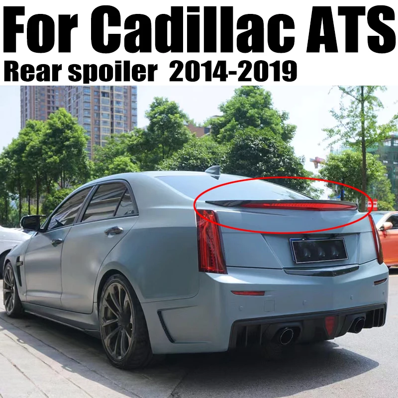 

Suitable for Cadillac ATS 2014 2015 2016 2017 2018 2019 V-type ABS material car rear wing decoration color trunk spoiler