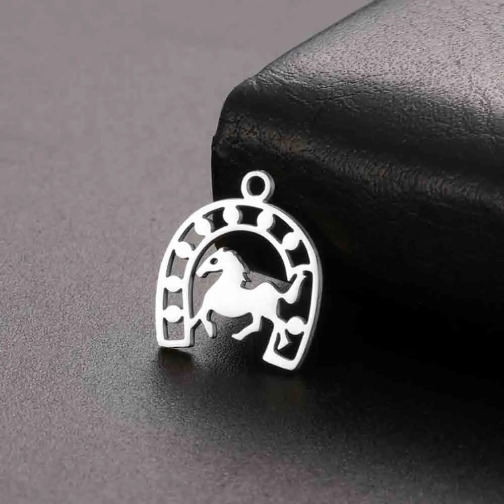 

My Shape 10 pcs Horseshoe Pendant for DIY Necklace Bracelet Keychains Horse Charms DIY Jewelry Making Accessories Lucky Gifts