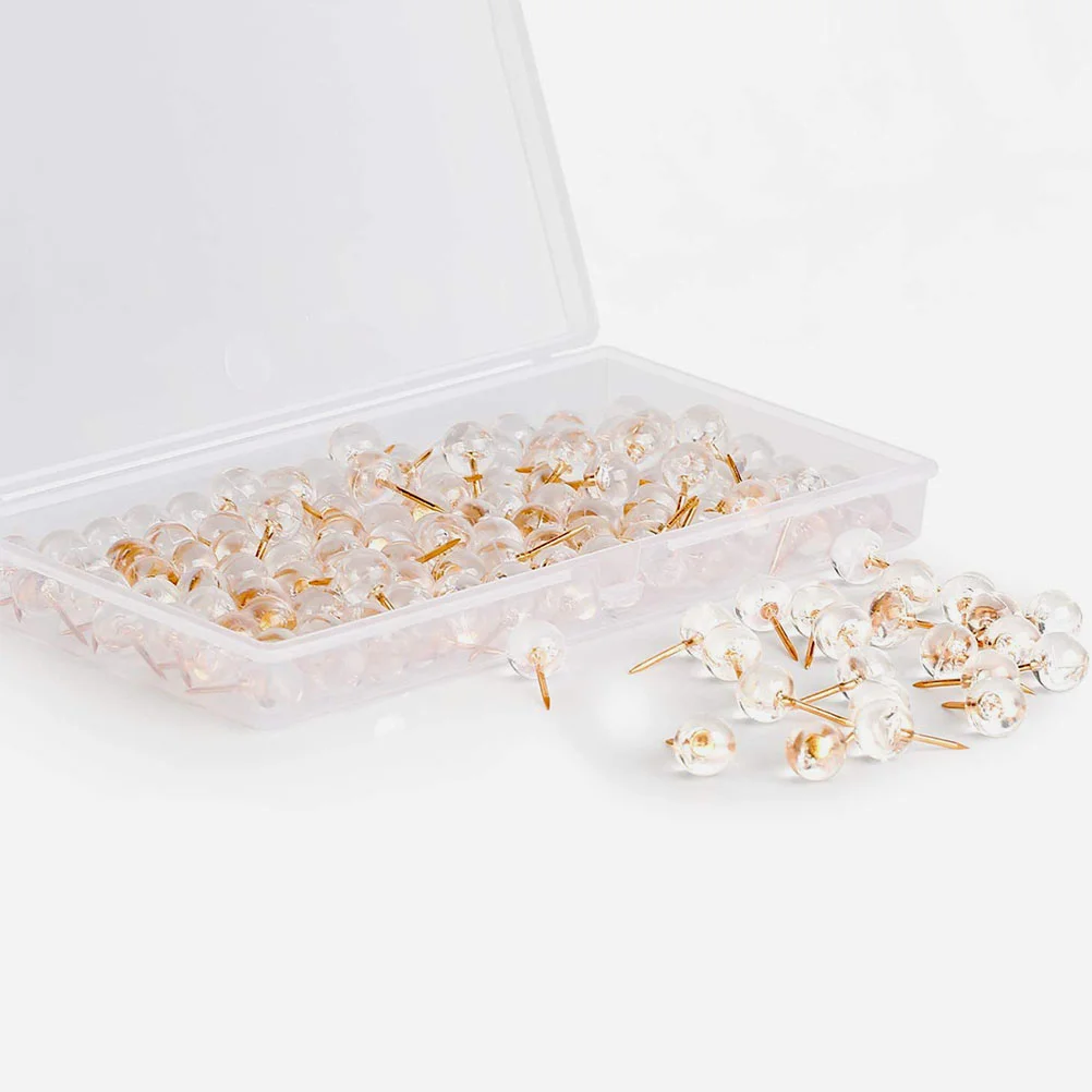 

50 Pcs Replaceable Cork Board Delicate Pushpins Metal Multi-function Thumb Tacks