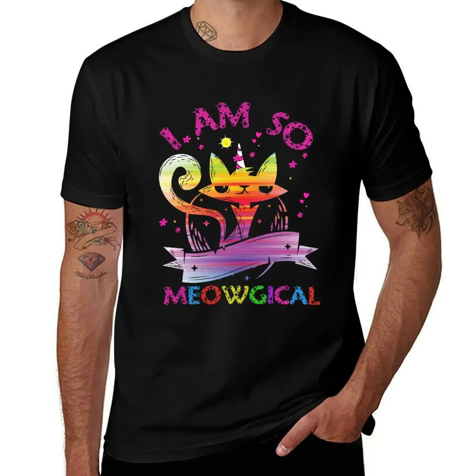 Meowgical T-Shirt oversized graphic tee oversizeds mens graphic t-shirts