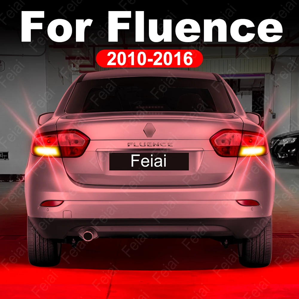 LED Strobe Brake Light Bulb For Renault Fluence 2010 2011 2012 2013 2014 2015 2016 Car Accessories LED Flash Stop Lights Bulbs