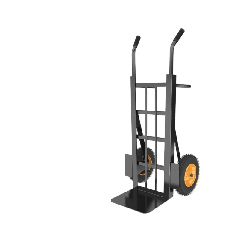 Reinforced Thickened Steel Frame Rugged Off-Road Wheels for Heavy-Duty Hauling  Industrial-Grade Foldable Hand Truck