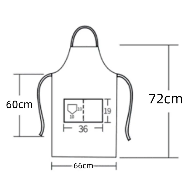 Delantales impermeables de lona para colgar en el cuello para hombres y mujeres, cocina para hornear, limpieza, peluquero, babero para manicura con